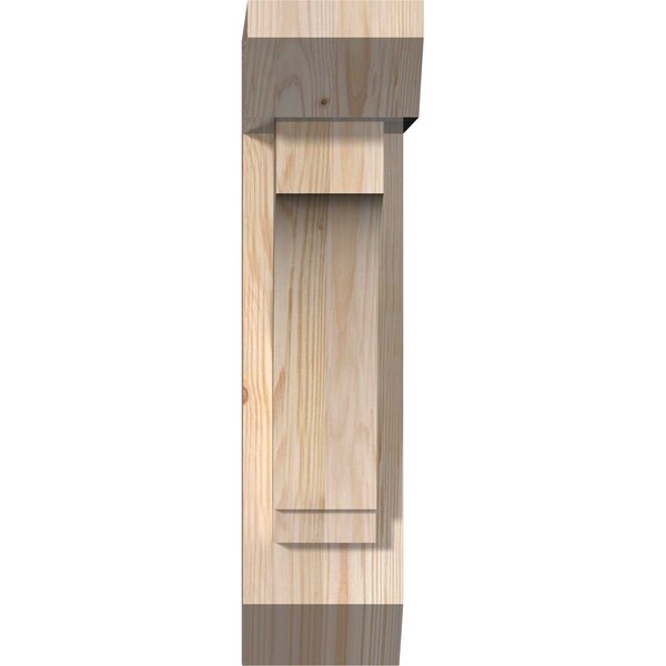 Imperial Slat Smooth Bracket W/ Offset Brace, Douglas Fir, 5 1/2W X 14D X 22H